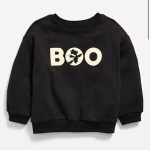 Baby Girl Old Navy Toddler Disney Witch Boo Holiday Sweatshirt Halloween Black